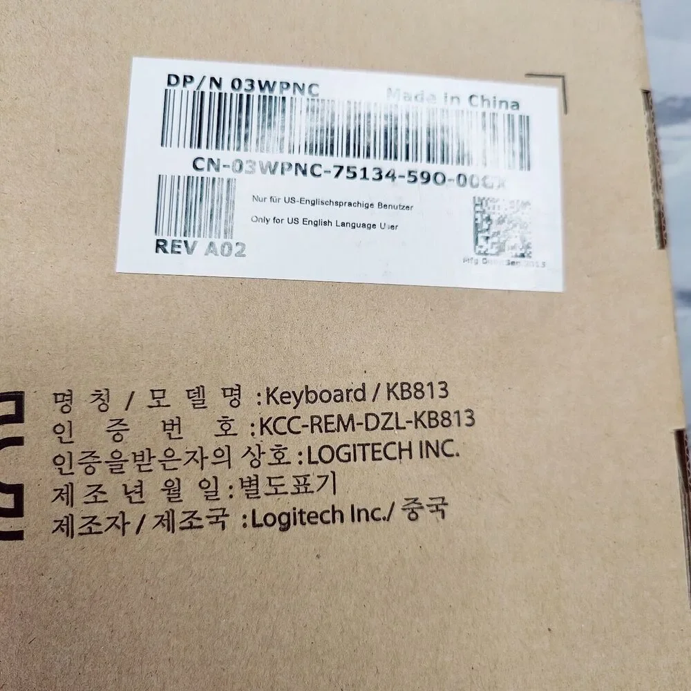 Dell‎ Black USB Wired Keyboard Smart Card Reader Software CD KB813 Open Box